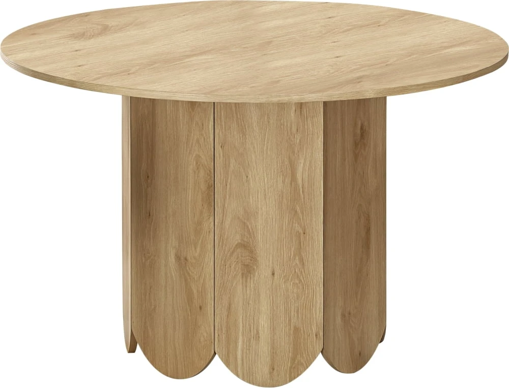 Kulatý stůl do obývacího pokoje Hugo přírodní dub