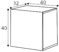 Závěsná skříňka Asha 40 cm