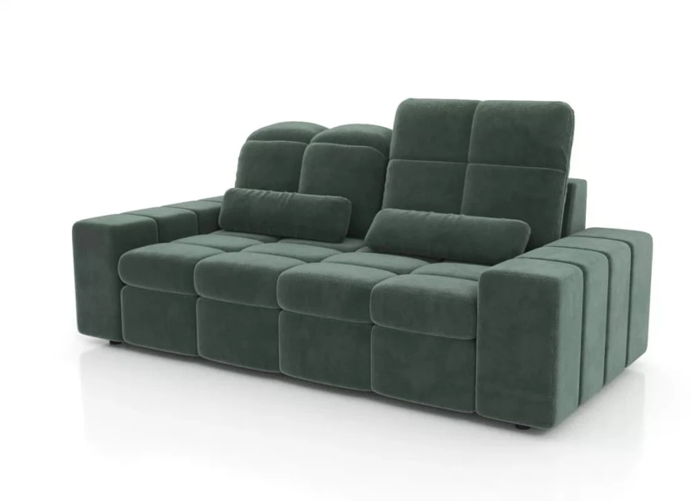 Sofa 3-osobowa Magnelio z elektrycznie wysuwanym siedziskiem 