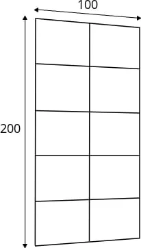 Sada čalouněných panelů Quadratta 100x200 cm