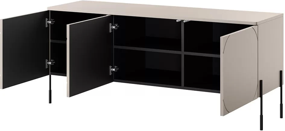 TV stolek s policemi  Sonatia, 150 cm