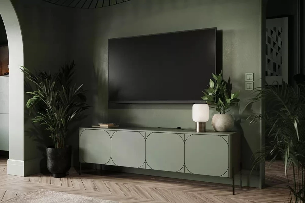 TV stolek se zásuvkou Sonatia, 200 cm