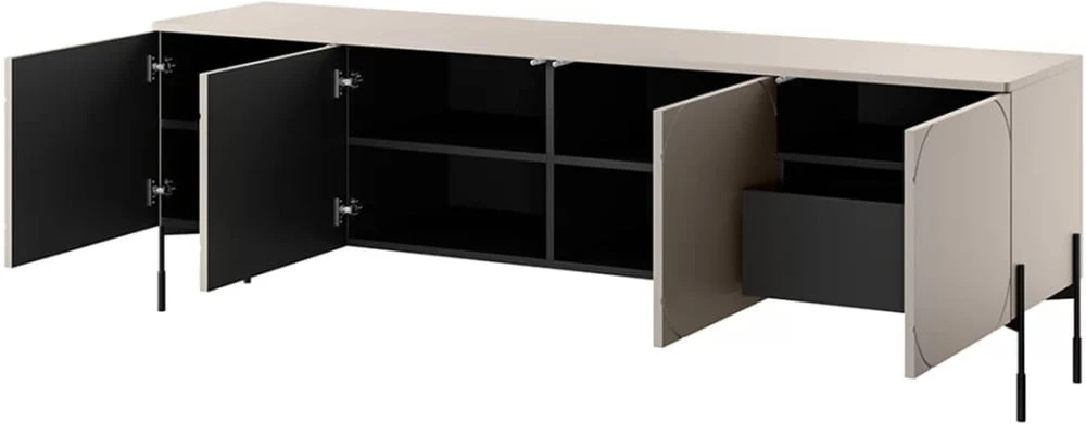 TV stolek se zásuvkou Sonatia, 200 cm