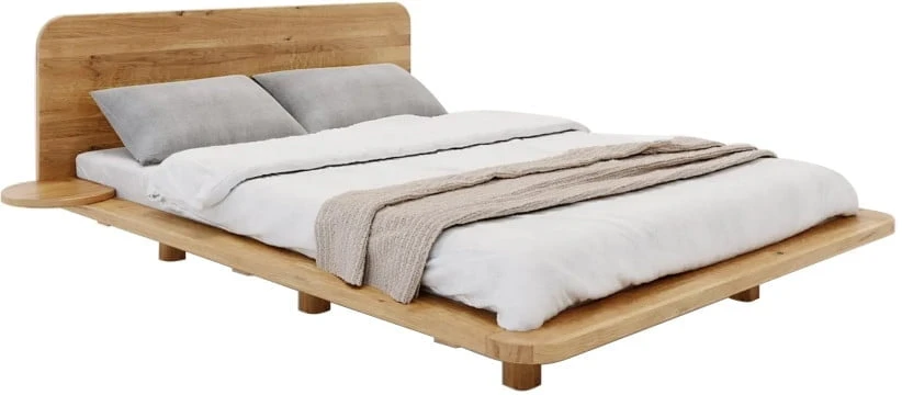 Łóżko 140 dębowe do sypialni Japandic
