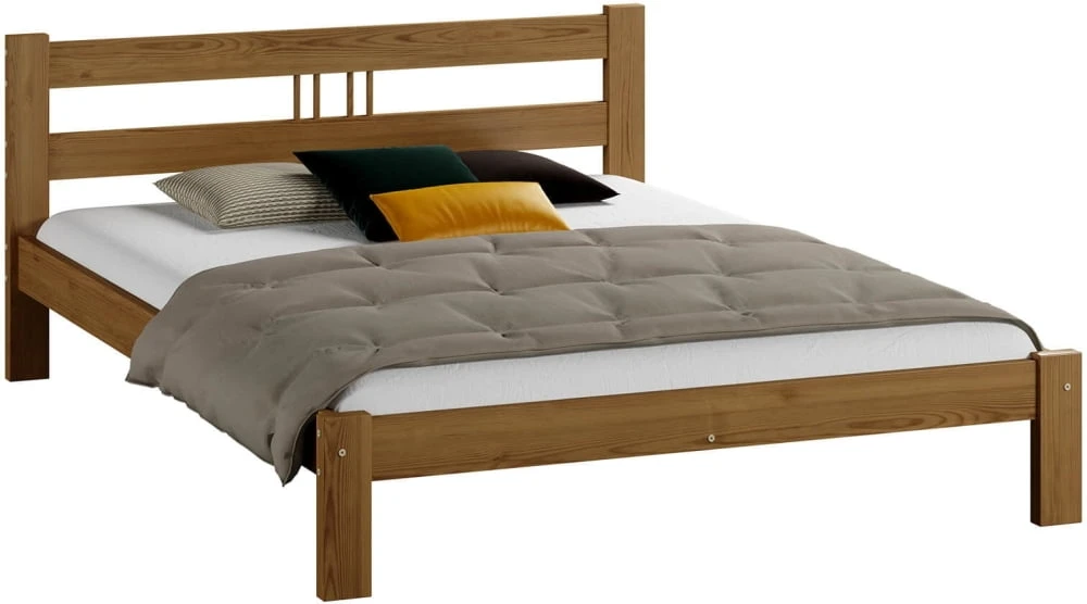 Łóżko drewniane sosnowe Nikola 120x200 na nóżkach