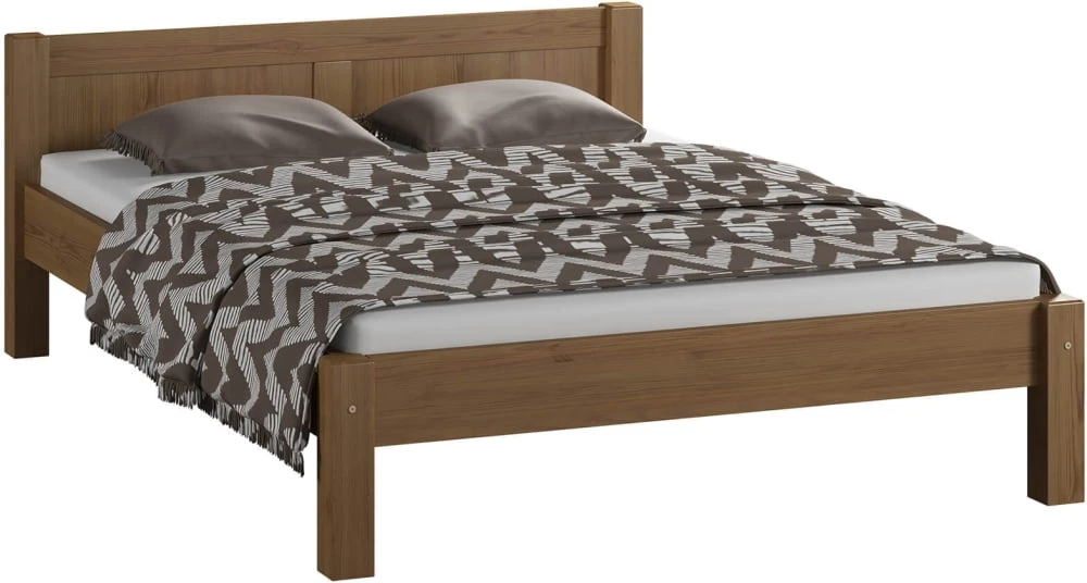 Łóżko drewniane sosnowe Wiktoria 120x200 na wysokich nogach