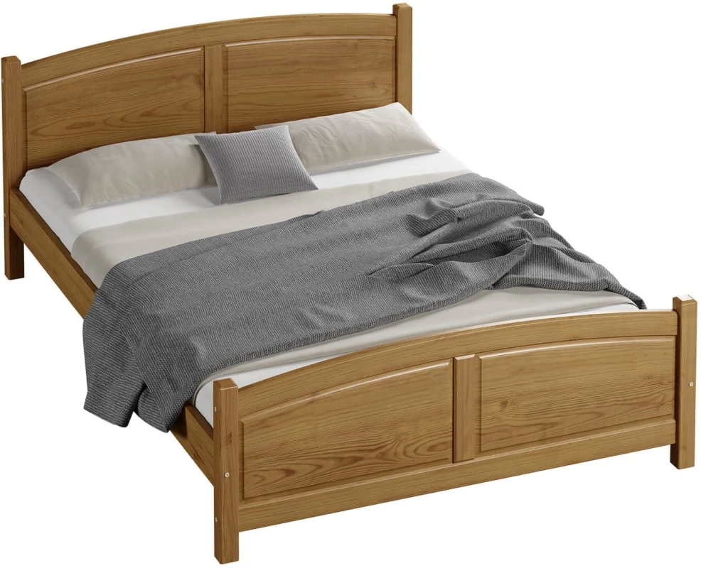 Łóżko drewniane sosnowe Mela 180x200 na wysokich nogach