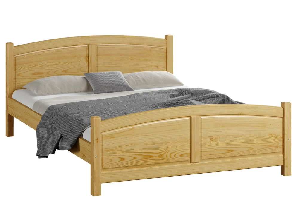 Łóżko drewniane sosnowe Mela 160x200 na wysokich nogach