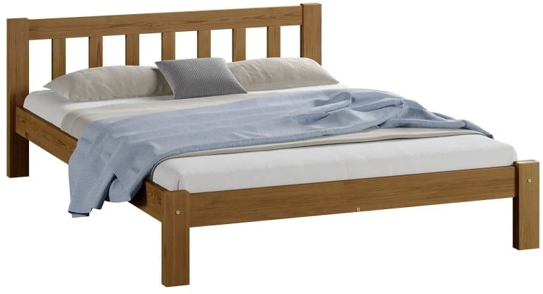 Łóżko drewniane sosnowe Ofelia 140x200 na nóżkach
