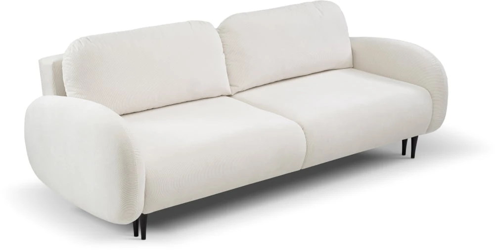 Sofa 3-osobowa Soft z funkcją spania typu DL i pojemnikiem na pościel