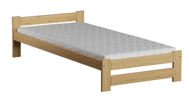 Łóżko drewniane sosnowe Inter 90x200 nielakierowane