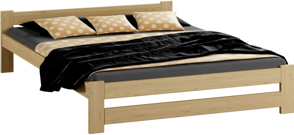 Łóżko drewniane sosnowe Inter 140x200 nielakierowane
