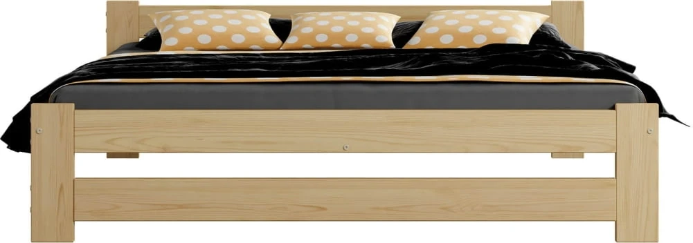 Łóżko drewniane sosnowe Inter 180x200 nielakierowane