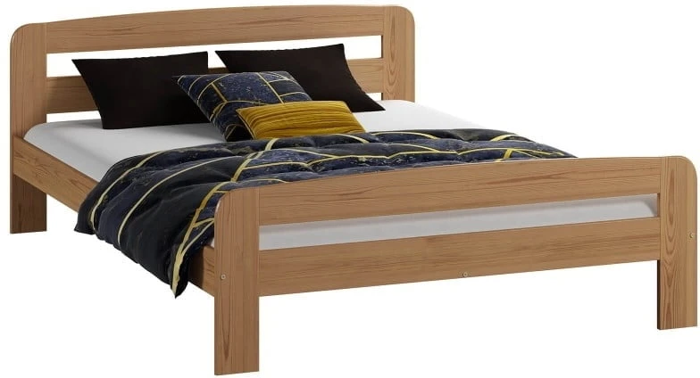 Łóżko drewniane sosnowe Klaudia 140x200 na nóżkach