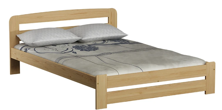 Łóżko drewniane sosnowe Lidia 140x200 na nóżkach