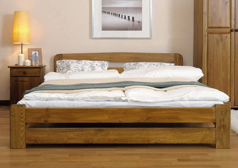 Łóżko drewniane sosnowe Lidia 120x200 na nóżkach