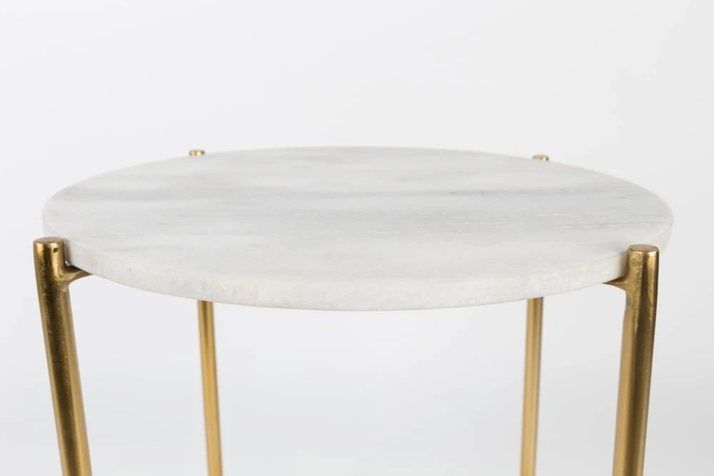 Vysoký kávový stolek Tampa bílý