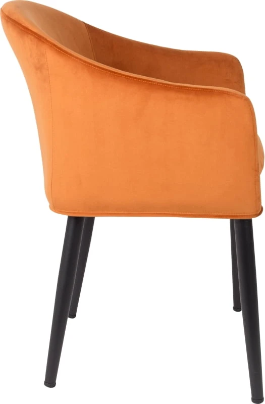 Fotel pomarańczowy Catlin