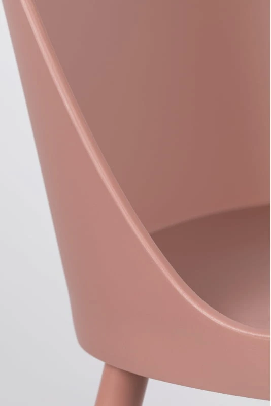 Růžová židle Lip
