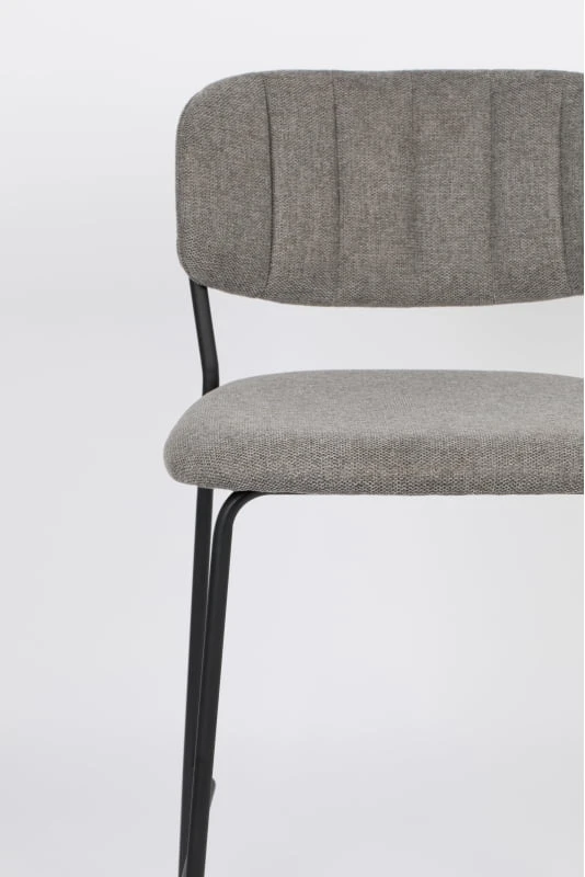Barová židle, šedá s černým rámem