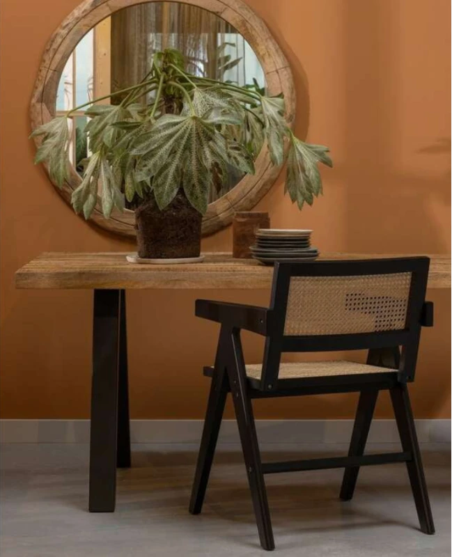 Stół z drewna mango z kwadratową nogą 200x90 Tablo 