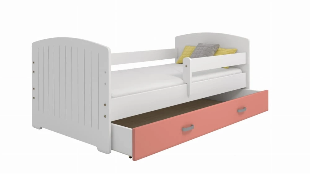 Łóżko drewniane dziecięce Miki B5 80x160 z szufladą