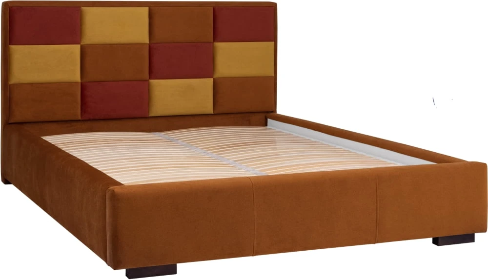 Łóżko tapicerowane Choco 100x200 z podnoszonym stelażem i pojemnikiem