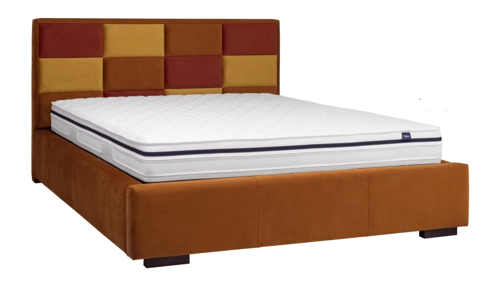 Čalouněná postel Choco 200x200 se zvedacím roštem a úložným prostorem