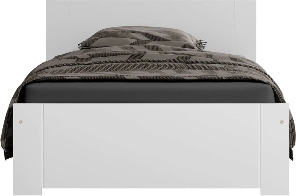 Łóżko drewniane sosnowe DMD9 90x200 z wysokim zagłówkiem 