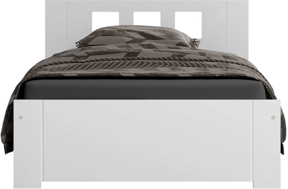Łóżko drewniane sosnowe DMD8 90x200 z wysokim zagłówkiem 