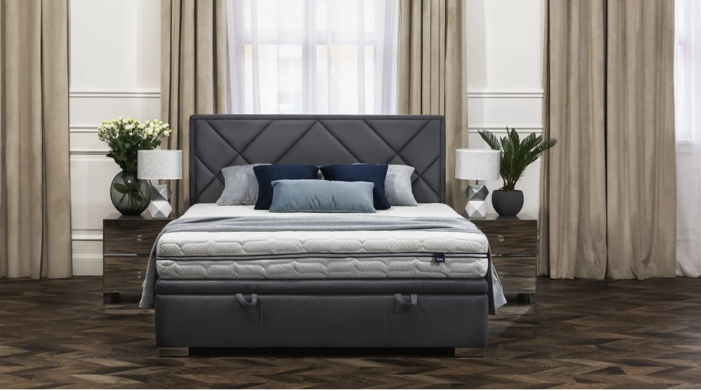 Kontinentální postel Linares 120x200 s úložným prostorem