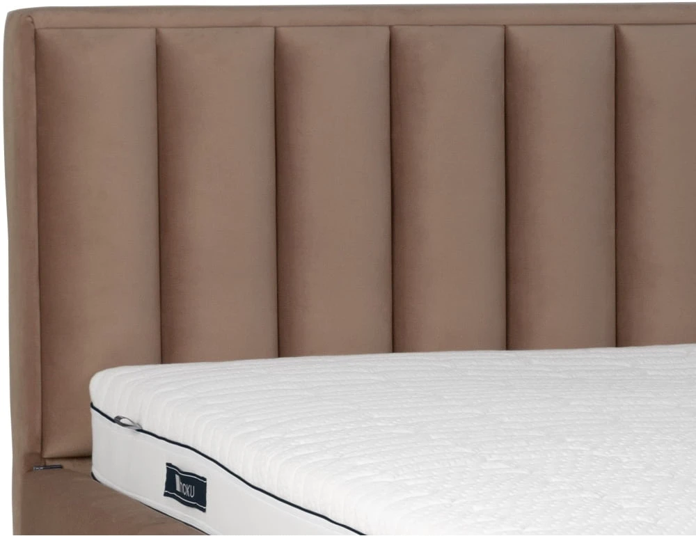 Čalouněná postel Koral 100x200 se zvedacím roštem a úložným prostorem