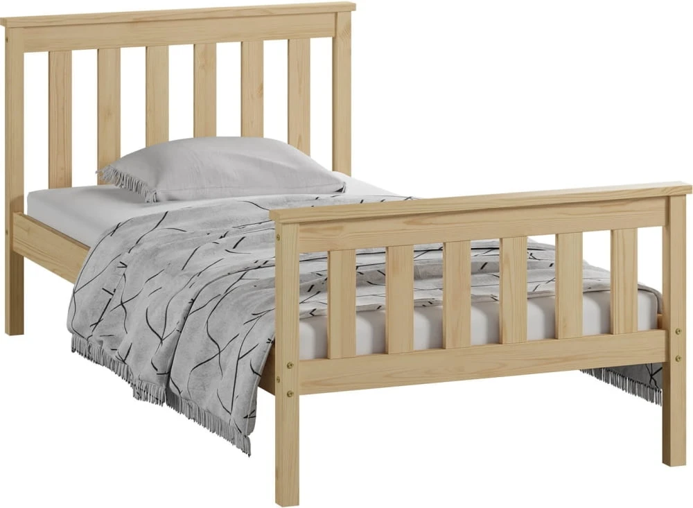 Borovicová dřevěná postel Alion 90x200