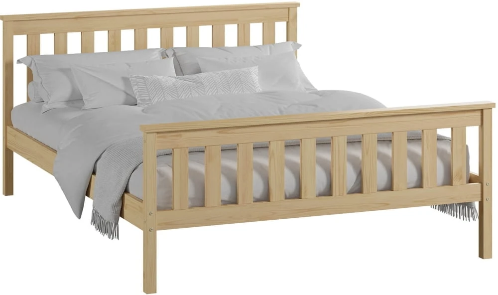 Borovicová dřevěná postel Alion 140x200