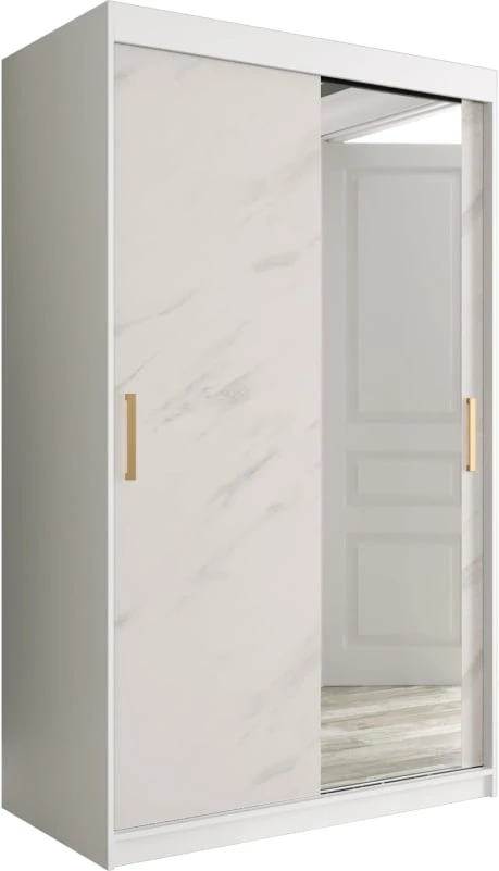 Skříň s posuvnými dveřmi Marmur T2 120