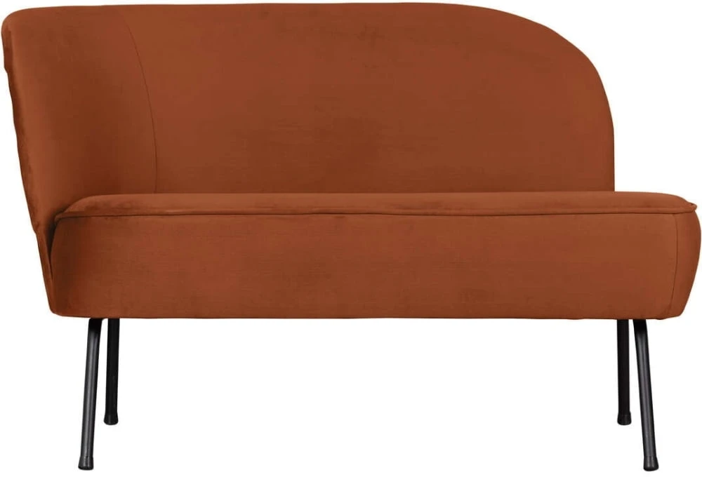 Sofa rdza velvet Vogue - lewa
