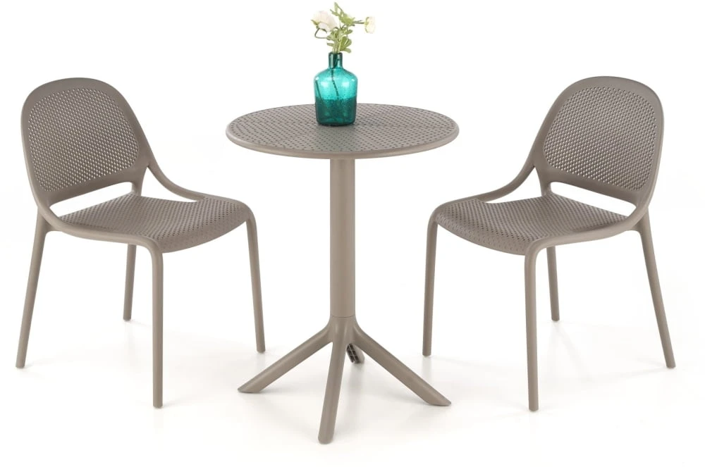 Kulatý stůl CALVO šedý