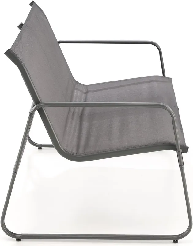 Zestaw ogrodowy CONOR ( sofa + 2x fotel + ława), ciemny popiel / jasny popiel
