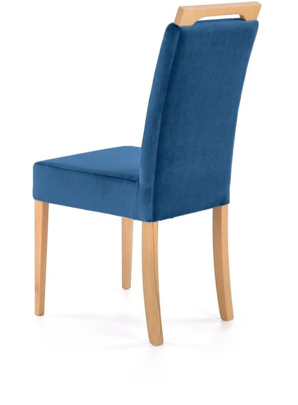 Židle CLARION medový dub / modrá