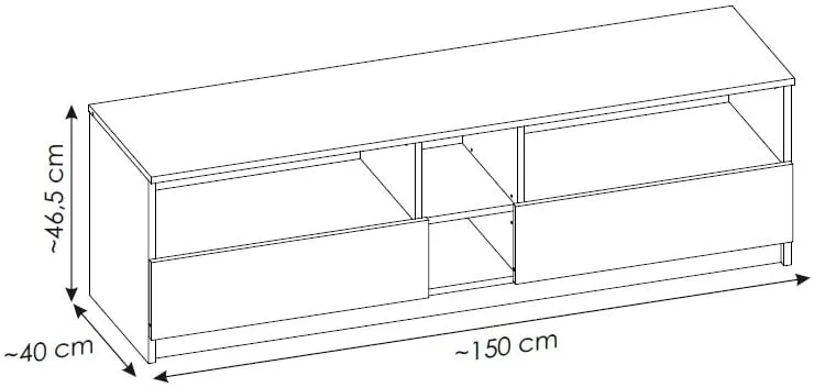 Komoda RTV 2S Fano