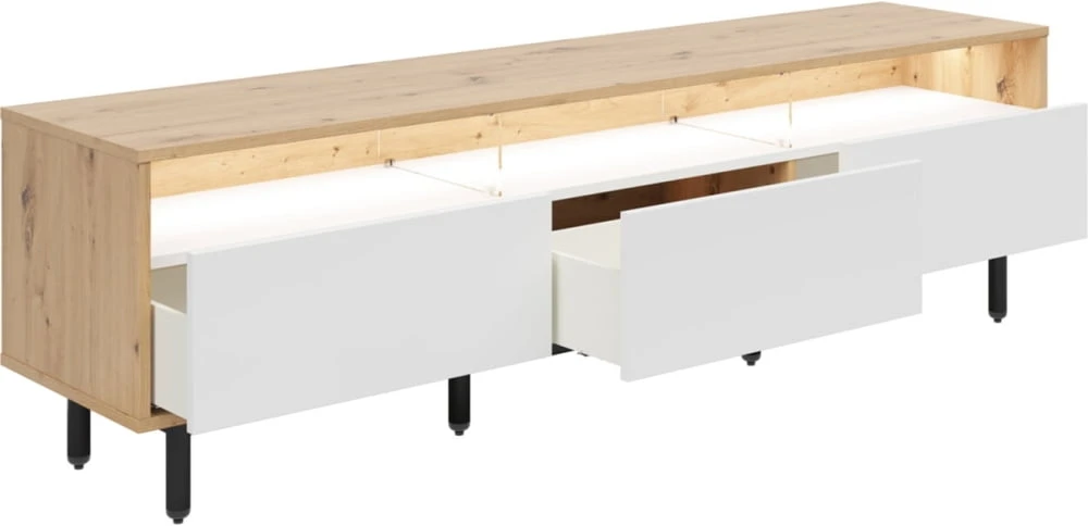 Szafka RTV Gap 190 cm z 3 szufladami