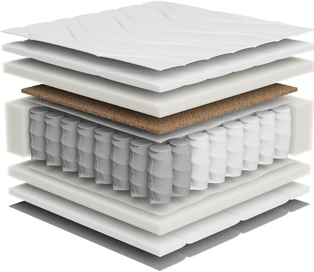 Sestava postel Tetrix 90x200 cm s roštem a matrací Ceres