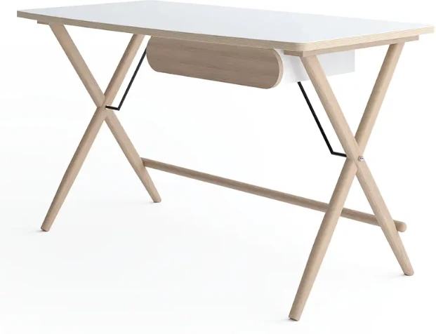 Biurko Match biały/dąb jasny