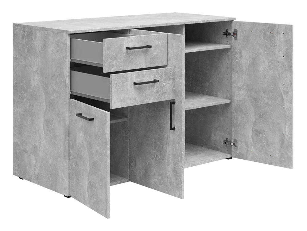 Komoda MultiDo 120 cm se 2 zásuvkami a 2 skříňkami