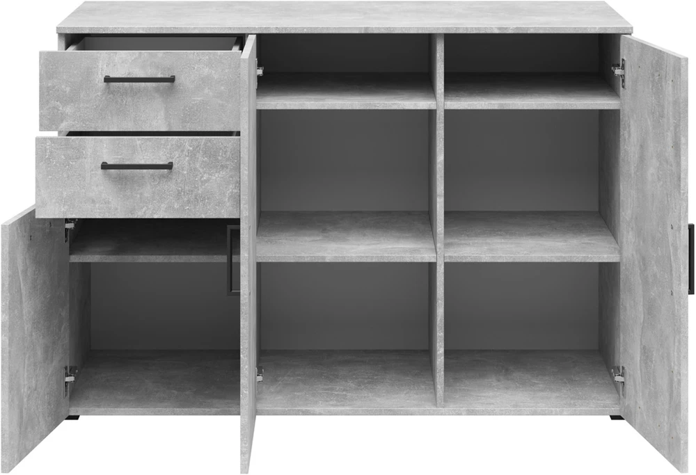Komoda MultiDo 120 cm se 2 zásuvkami a 2 skříňkami