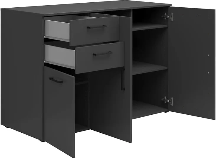 Komoda MultiDo 120 cm se 2 zásuvkami a 2 skříňkami