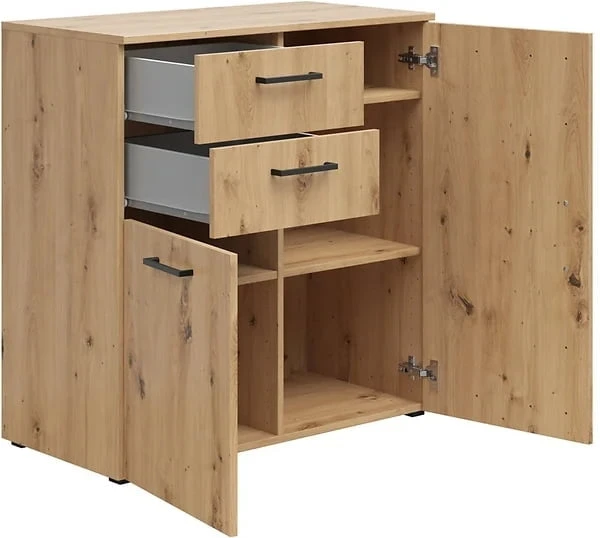 Komoda MultiDo 80 cm z 2 szufladami i 2 szafkami