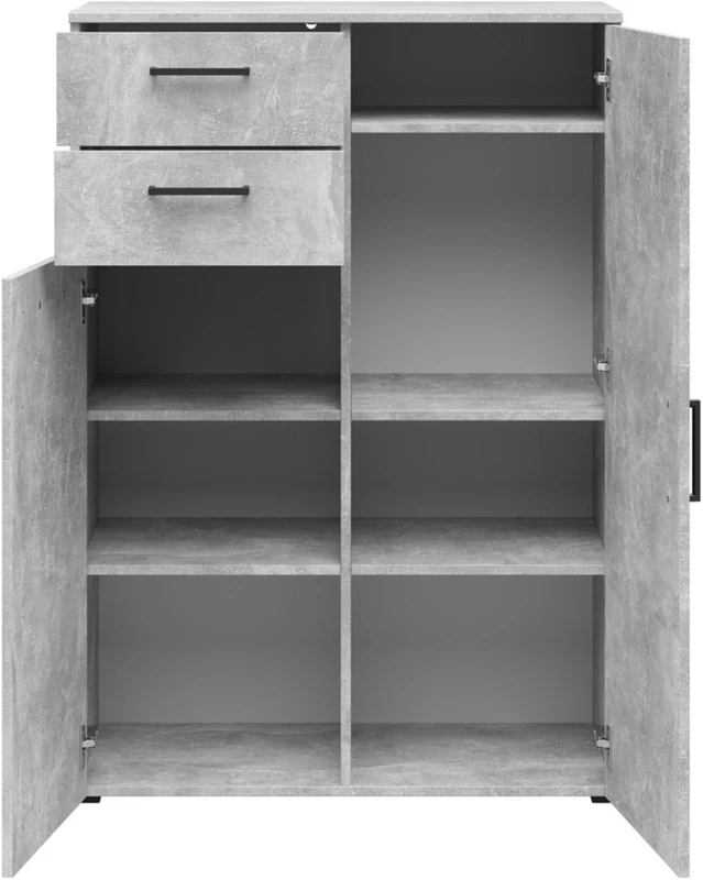 Komoda MultiDo 80 cm s 2 zásuvkami a 2 skříňkami