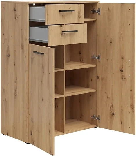 Komoda MultiDo 80 cm z 2 szufladami i 2 szafkami