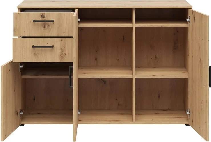 Komoda MultiDo 120 cm z 2 szafkami i 2 szufladami